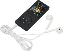 Portable Music Player: 8GB Memory, 64GB Expandable, 30 Hours Playback, FM Radio