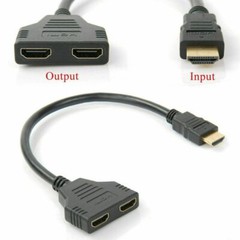 4K HDMI Cable Splitter Adapter 2.0 Converter 1 In 2 Out 1 Male to 2 Female