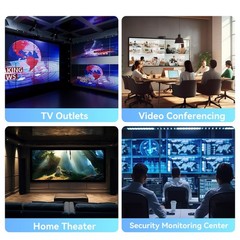 4K 1×8 HDMI Splitter 1 in 8 Out, 8 Port HDMI Splitter Support 4Kx2K@30Hz Dupl…