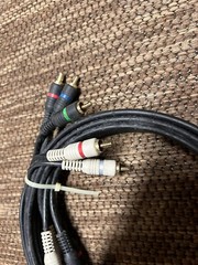 6FT COMPONENT VIDEO CABLE WITH AUDIO 5 RCA RED GREEN BLUE RGB for HDTV DVD VCR