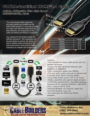 8K ULTRA HIGH SPEED HDMI CABLE HDMI 2.1 CERT 8K@60 4K@120 48GB 3FT 6FT 10FT 15FT