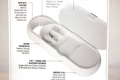 AIR DUO 2 In 1 Speaker + Earbuds, Bluetooth, White, Up To 40 Hours Playtime NEW
