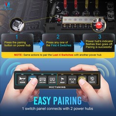 8 Gang Wireless Switch Panel – LED Light Bars Power Circuit Remote Control Box