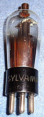 1 Sylvania 55 Vacuum Tube -RARE Globe Style 1930’s Triode-DuoDiode for AM Radios