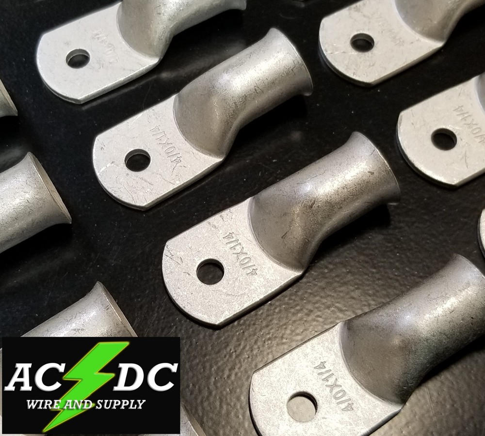 (5) 4/0 AWG Ring 1/4″ Hole Terminal Lug Tin Plated Copper Cable lug Gauge
