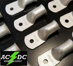 (5) 4/0 AWG Ring 1/4″ Hole Terminal Lug Tin Plated Copper Cable lug Gauge