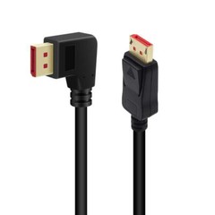 8K@60Hz 90 Degree DisplayPort 1.4 Cable Male to Male 6FT Right Angle DP Cable