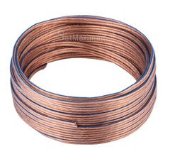 Speaker Wire 12/2 14/2 16/2 AWG Clear Audio Cable Transparent for Car Home Lot