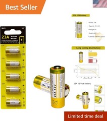23A 12 Volt Battery A23 Battery- Long Lasting 23A 12V Batteries for Doorbells…