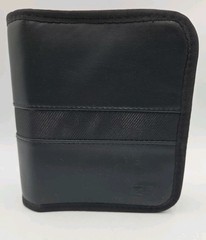 Case Logic CD DVD Wallet Holder Case 28 Disc EUC Black Leather Like Exterior