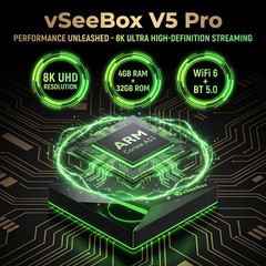 vSeeBox V5 Pro Version Voice Control Android TV Box, Authorized Distributor
