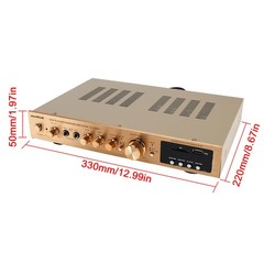 2000W 5CH Amplifiers Amplificador HiFi Stereo AV Surround Amplifier SD FM Home