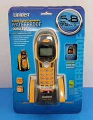 Uniden 5.8GHz Expandable Waterproof – Submersible Handset Phone – Caller ID
