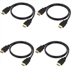 4 Pack CTI 10ft High Speed HDMI Cable 4K 2160p Ethernet 24K Gold Plated