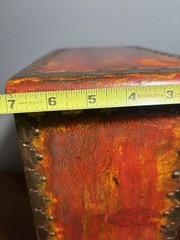Rustic Indian Bohemian Handicraft Wooden Music CD Storage Desktop Table Cabinet