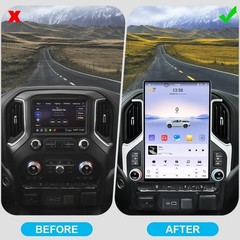 For Chevrolet Silverado GMC Sierra 2019-2022 Vertical Screen 2K 15.6″ GPS radio