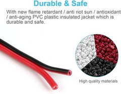 40 FT 18 AWG Dual Conductor Red & Black Speaker Wire – 99.95% Oxygen Free Copper