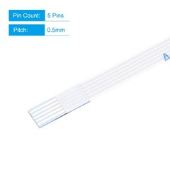 10pcs FFC FPC Flat Flexible Cable 5 Pin 0.5mm 250mm A Type for LCD Laptop