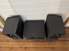 Set of 3 M&K Miller & Kreisel S-85 Satellite Speakers + S-85C Center Speaker