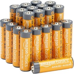 Amazon Basics Pack AA Alkaline High-Performance Batteries, 1.5 Volt, 10-Year