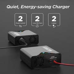 Smart AC to DC Battery Charger 12V 30A Power Supply PFC for Flooded, AGM or Gel