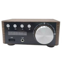 HiFi Audio Amplifier Bluetooth 5.0 Mini Power Class D 80W+80W DC 9V-24V USB RCA.