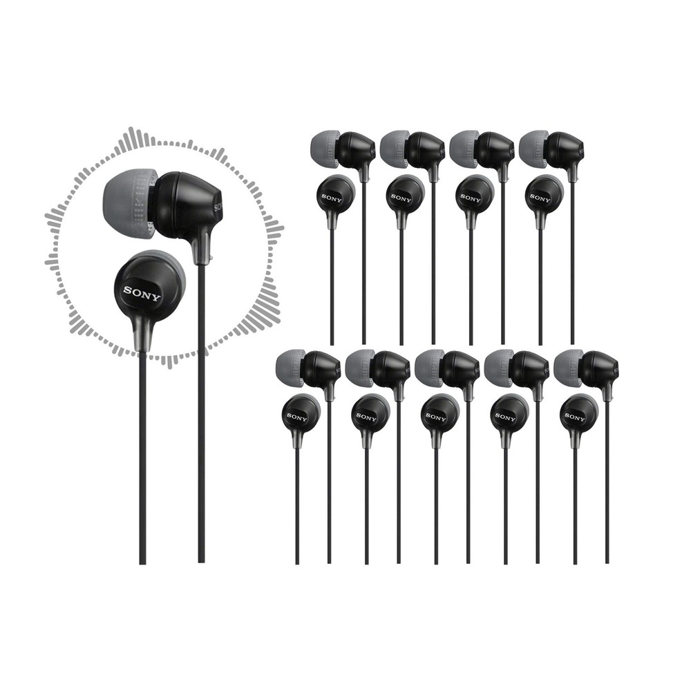 Sony MDREX15LP Fashion Color EX Series In Ear Earbud Headphones 10 pack