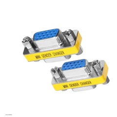 VGA Female To Female Adapter 2 Pack HD15 Gender Changer Coupler Extender