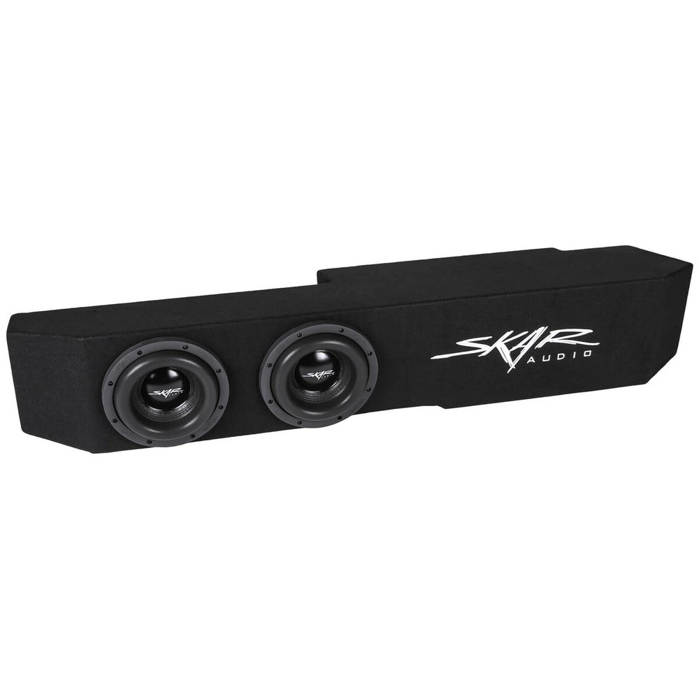 NEW DUAL 8″ 1200W MAX LOADED SUB BOX FITS 2019-2024 CHEVY SILVERADO DOUBLE CAB