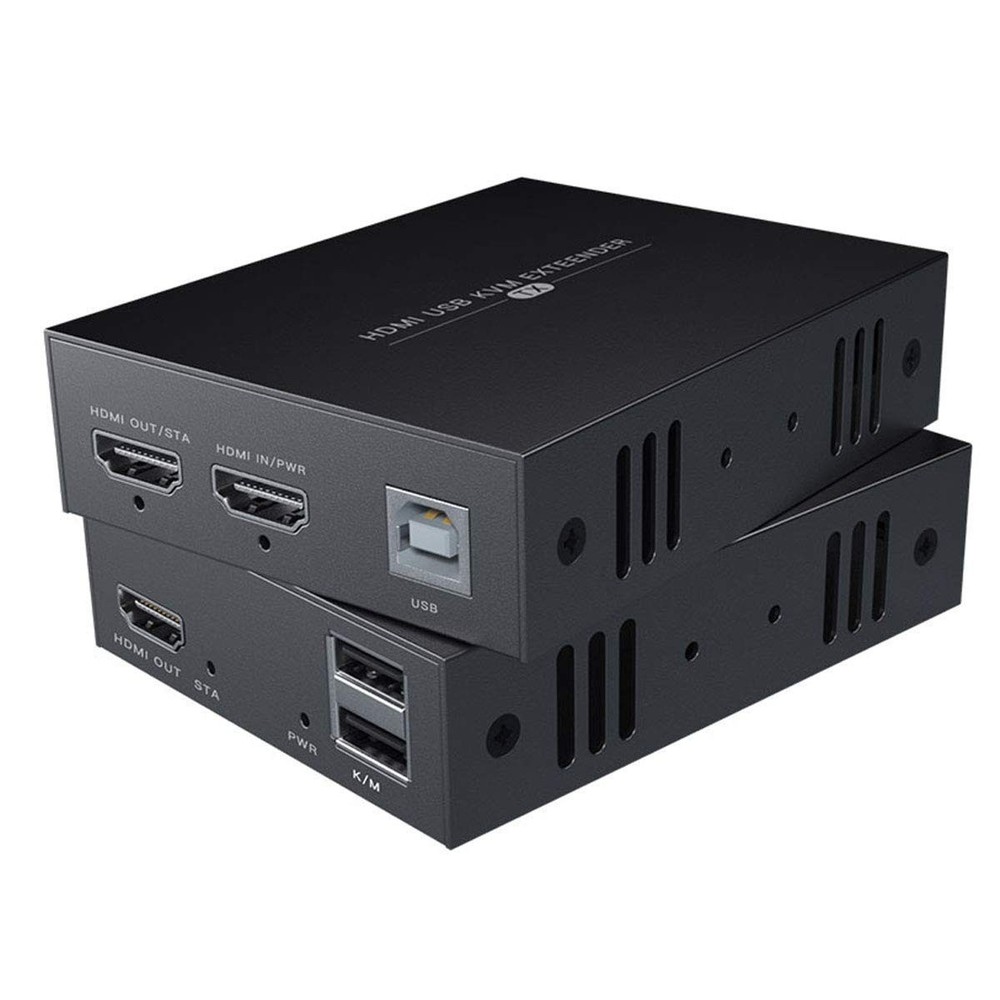 HDMI KVM USB Extender Transmit 1080p HD Video Over Cat5e/6 Ethernet Cable 50m…