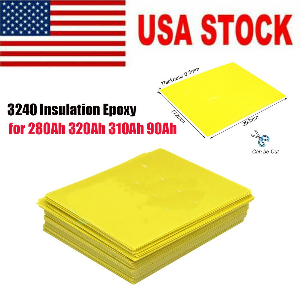 Insulation Epoxy Plate for 3.2V 280Ah 320Ah 310Ah 90Ah 12.8V Lifepo4 Battery US