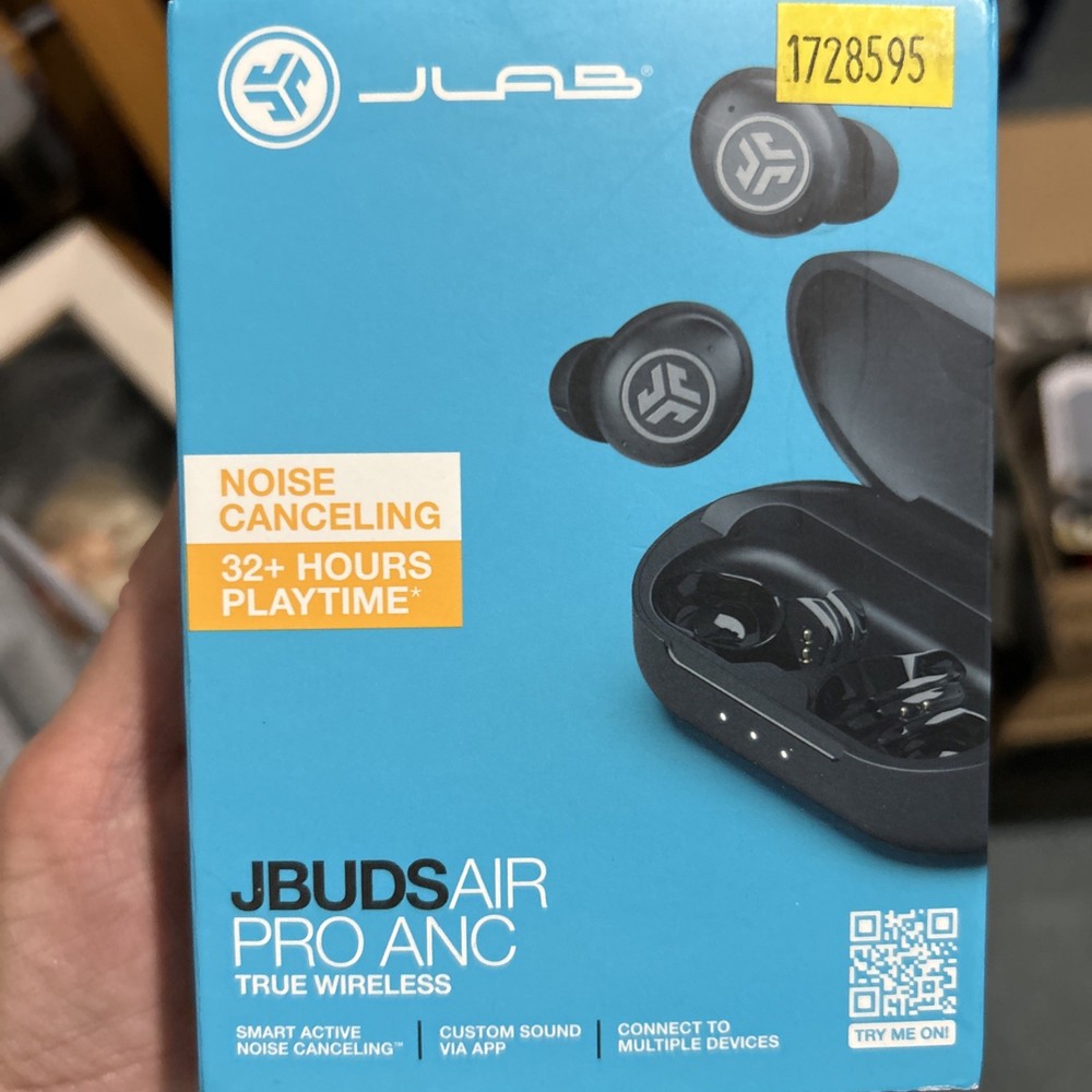 JLab JBuds Air Pro ANC Bluetooth Earbuds – In-Ear Headphones -Black