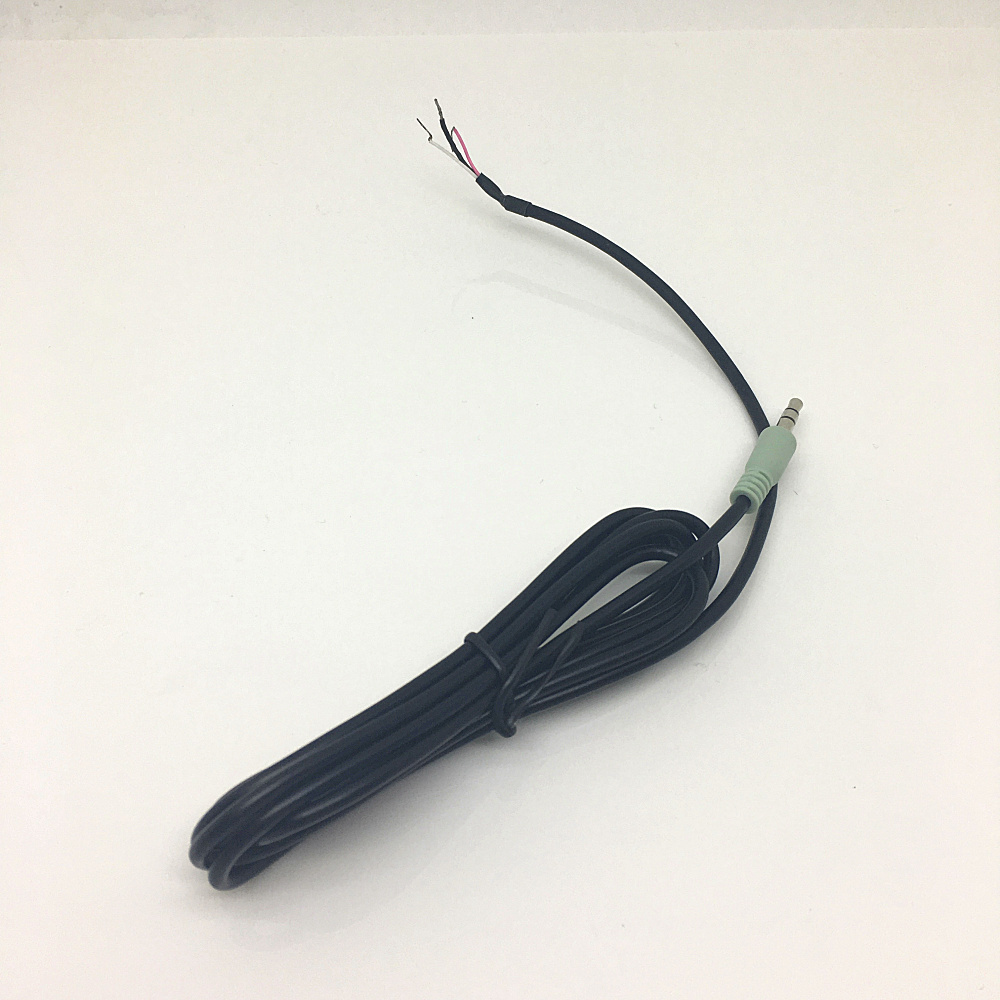 Replacement repair Speaker Bare Wire cable 5ft With 3.5mm Plug to Stripped Ends