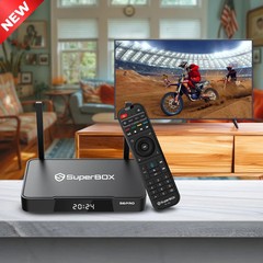 SuperBox S6 Pro 2025 Android 12 TV Box | WiFi 6 | Free No-Subscription Streaming