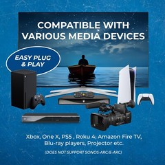 OREI 1×4 HDMI Splitter W/ Audio Out: 1-In 4-Out, UltraHD 8K, EDID (BK-104)