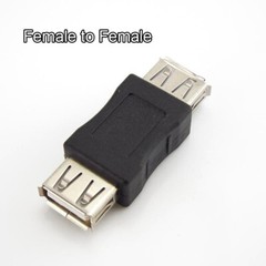 USB 2.0 Type A Connector Converter Female to Female Male to Male Coupler Adapter