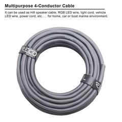 Recoil RLW418-100 Tinned 100ft 18 Gauge 4 Core OFC Low Voltage RGB Wire