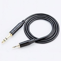 6ft 6.35mm 1/4″ to 3.5mm 1/8″ Male TRS Stereo Audio Adapter Conversion Cable NEW