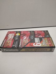 Panasonic VHS-C TC-40 SHG 2 Hours-New Sealed 3 Pack Lot 6 Hours 3 Tapes EXC