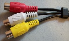 LG COMPOSITE AUDIO/VIDEO A/V 3.5mm CABLE ADAPTER EAD61273106 NEW