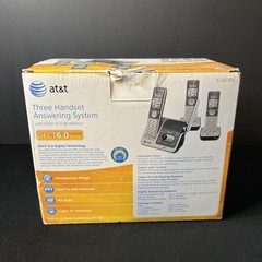 AT&T CL82301 DECT 6.0 Cordless Phone System w/ Answering Machine 3 Handsets OB