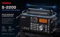 Tecsun S-2200 AM/FM/LW/SW/SSB VHF Airband DSP Radio Receiver – US Edition