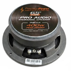 NEW Precision Power PMF654 6.5″ 400W Midrange Speakers 200W RMS EACH 24oz Magnet