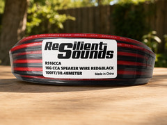 Resilient Sounds 16G CCA Competition Grade Speaker Wire Red/Black