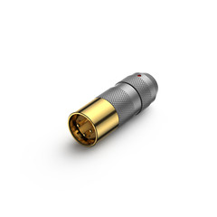 VIBORG Pair 3 Layer Plating Pure Copper Conductor Gold 3Pin XLR Connector Plug