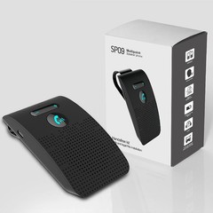 Wireless Bluetooth 5.0 Speakerphone Speaker Phone Visor Clip Hands Free Car Kit