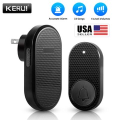 KERUI Wireless Doorbell Waterproof Door Bell Kit Home House Ring Bell US Stock