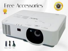 NEC P474W 3LCD Projector 4K 4700 Lumens 2160p Long Lamp Life 20W Speaker HDMI ✅