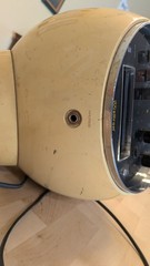 Vintage Weltron 2001 Spaceball AM/FM Radio Yellow 8 Track