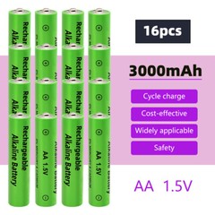Lots 3000mAh AA /AAA Recargables Alcalinas Alkaline Baterias / Battery Charger